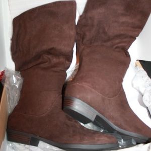 Dark Brown, 8.5 size Indigord boots, fabric Jossee